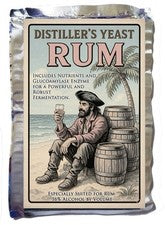 RUM Distillers Active Dry Yeast with AG Enzyme - Choose 6 gal. to 25 Gal.