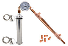 2" x 6" Tri Clamp Stainless & Copper Reflux Still - DIY Kit - Make Spirits w Keg