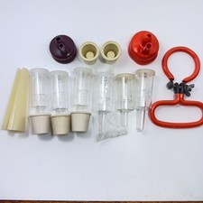 Fermentation Airlock Kit Lot Rubber Stoppers Tubes Clamp Homebrew Wine Beer