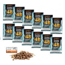 Turbo Yeast - Alcotec Pure 48 + French Oak Chips, Vodka Yeast Fermentation