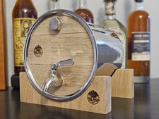 French Oak Aging or Finishing Barrel 3L/0.8Gal/Bourbon Whiskey Rye Gin Moonshine