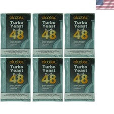 Fast-Acting Turbo Yeast - 48 Hour Wine Yeast (6 Packs) with Nutritional Benefits