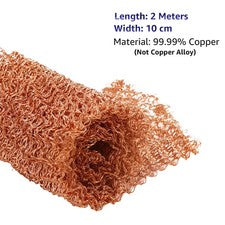 Copper Mesh Distilling 4-Wire Packing Moonshine Still Sulfur Remover Homebrew