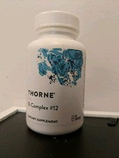 Pack Of 10: Thorne B Complex #12, B12 and folate, 60ct, New Sealed Exp. 01/26