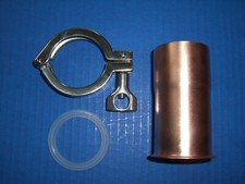 Keg, Easy, Moonshine, Copper Still 2" Pipe Column Adapter Tri Clamp alcohol