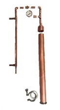2" x 36" DIY Beer Keg Kit Copper Pipe Moonshine Distilling Column Tri Clamp Keg