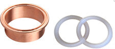 2" Copper Ferrule Beer Keg Still Adapter Tri Clover Reflux Column, No Clamp