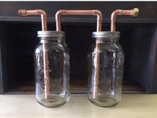 Copper Glass Moonshine Mason Jar Thumper Set for Distilling Equipment