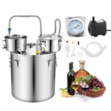 VEVOR 13.2 GAL/ 50L Alcohol Still Home Brewing Kit for DIY Whiskey Wine Brandy