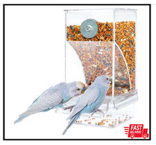 Bird Parrot Feeders, No Mess Automatic Cage Feeder Dispenser Food Container, Au