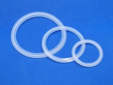 3-pack with 2" + 3" + 4" Silicone Sanitary Fitting Tri-clamp Distilling GASKETS
