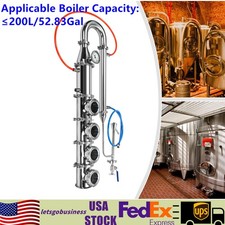 Stainless Steel Column Tower Kit Home Alcohol Distilling Moonshine Keg Column