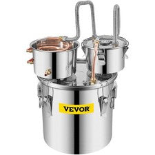 Triple Pot 5Gal 19L Distiller Stainless Steel Copper Condenser Built-in Meter