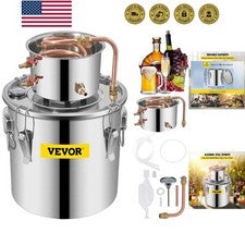 Alcohol Still 5Gal/20L Alcohol Distiller Stainless Steel Distillery Kit for A...