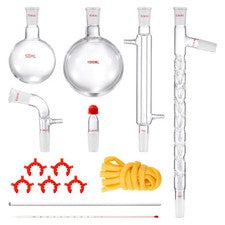 Uimoso Lab Glassware Distillation Kit 1000ml 3.3 Boro 14 pcs Glassware Equipment