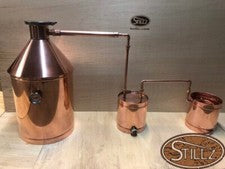 6 Gal 4" Cap Logic Copper Moonshine Still with Ball Valve Drain Made IN The USA