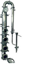 4" Stainless Steel Reflux Spirit Still - Windows, Hoses, Condenser, Parrot & All