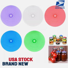 5PCS Silicone Fermenting Lid Waterless Airlock Mold Free Auto Vent For Mason Jar