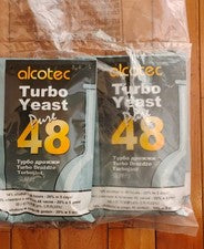4x Alcotec 48 Hour Turbo Yeast Brewers Powder yeast wine making SEPTEMBER 2025