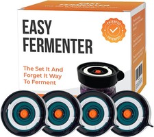 Fermentation Lids Kit, Mason Jar Airlock Lid, Fermenting Lids for Wide Mouth