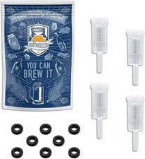 3-Piece Airlock - 4-pk with Grommets - 8-pk