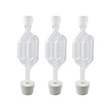 Airlocks for Fermenting (Set of 3) | Bubble Airlock for Wine Making and Beer Mak
