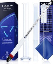Cimalab Hydrometer Alcohol Meter Kit, 0-200 Proof &...