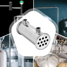 3" Tri Clamp Dephlegmator Condenser for Moonshine Reflux Still Column w 1/2" npt