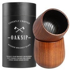 The Original Charred Wooden Bourbon Drinking Glass Bourbon Gifts for Men | Wh...