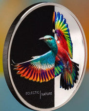 2022 Cook Islands Roller 1 oz .999 Silver Coin Eclectic Nature Bird CIT