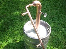 Easy Keg Beer Kit Copper 2" inch Moonshine Pipe pot Still Distillation Column