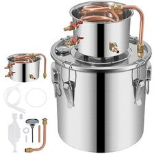 2 Pot 3 Gal 12L Moonshine Still Distillery Kit Water Alcohol Distiller