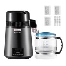 VEVOR 4L Water Distiller Home Countertop Purifier Machine 750W Stainless Steel