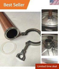 Replacement for Beer Keg Still Adapter Kit 2" Tri Clamp, Ferrule, & Gasket fo...