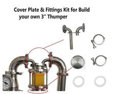 Cover Plate & Parts for build 3" Thumper/Gin Basket for Modular Pot still