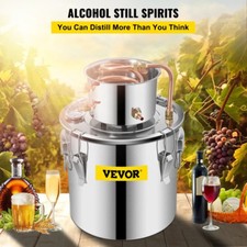 Moonshine Still Distiller 5Gal 21L Stainless Steel Water Distiller Copper