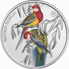 Niue 2023 Eastern Rosella Parrot John Gould Birds Australia $1 1 Oz Silver OGP
