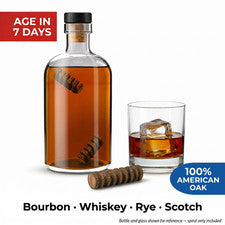 Oak Infusion Spiral Bourbon Whiskey Rye Aging Stick Home Brewing Distilling Kit