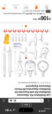 Vevor Lab Distillation Kit Glassware Apparatus Model YHEQ-7 Biological Chemical