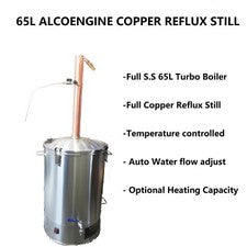 65L/240V/3500W AlcoEngine Reflux Still Make >96% Alcohol/Ethanol Sanitizer