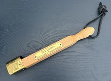 Vintage Jack Daniel's Distillers Thermometer Oak Wood Brass Insignia Plate