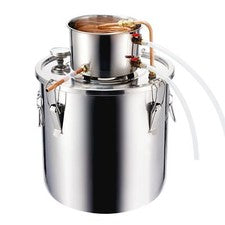 Alcohol Still, 8 Gal / 30 L Stainless Steel Water Alcohol Distiller with Copper