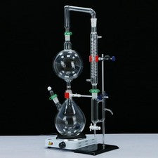 2L Borosilicate Glass Distillation Kit For Essential Oil Hydrosol Lab Glassware