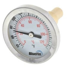 2" Thermometer w/ 1/2" SWEAT Connection (32°F to 250°F) for Distilling Column