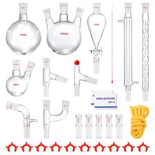 Uimoso Lab Glassware Distillation Kit 1000ml 3.3 Boro 29 pcs Glassware Equipment