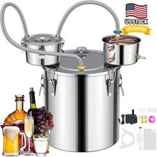 13.2Gal/50L Water Alcohol Distiller Still Wine Home Brewing Bundle Kit
