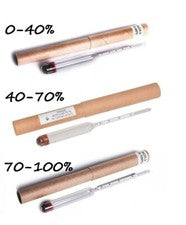 Alcoholmeter Hydrometer for alcohol ASP-3 (0-40%)(40-70%)(70-100%)