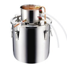 Alcohol Still, 8 Gal / 30 L Stainless Steel Water Alcohol Distiller with Copper