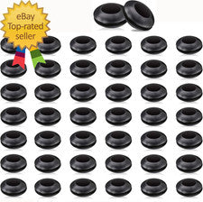 50 Packs Airlock Grommet, Fermenter Lid Grommet, Rubber for Mason Jars, Straws,