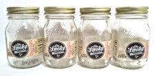 4 Pack Ole Smoky Distillery 50ml Moonshine Mason Jars DIY Arts And Crafts Empty
